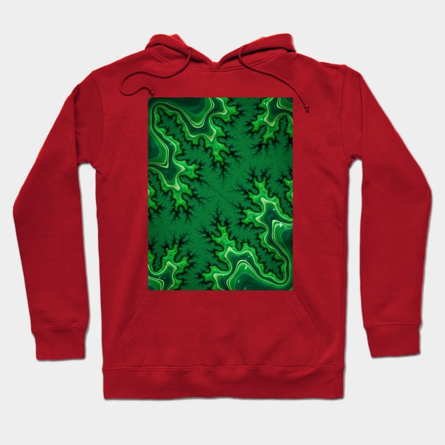 Malachite Fractals 2 Hoodie by fascinating.fractals